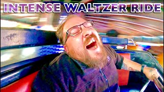 SpinODisc 2 Intense Waltzer Ride On Ride POV [upl. by Irehs]