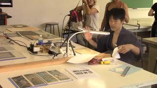 Demo  Shoichi Kitamura  Methods of Mokuhanga Carving and Printing  IMC Hawaii 2017 [upl. by Munroe]