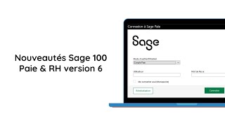 Nouveautés de la version 6 de Sage 100 Paie amp RH [upl. by Assir2]