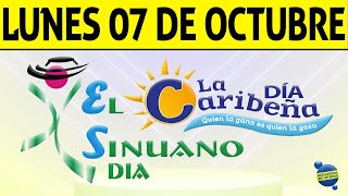 Resultados CARIBEÑA y SINUANO DIA del Lunes 7 de Octubre de 2024 CHANCE 😱💰🚨🔥🍀 [upl. by Elwood]