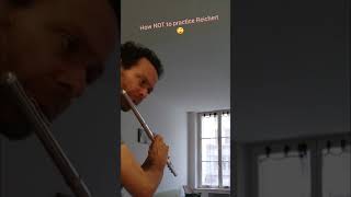 How not to practice Reichert on the Flute [upl. by Eimareg]