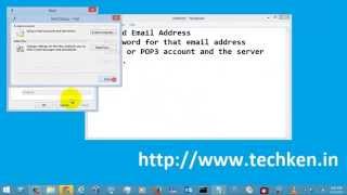 How to setup a POPIMAP email account in Microsoft Outlook 2013 [upl. by Eltsyrc284]