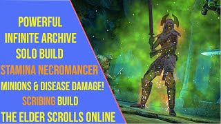 Powerful Stamina Necromancer Solo Build for the Infinite Archive in ESO [upl. by Arinayed112]