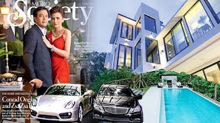 BILLIONAIRES LIFE ZSA ZSA PADILLAamp CONRAD ONGLAO BUSINESS CARS LUXURY HOUSE  CASA [upl. by Tammany]