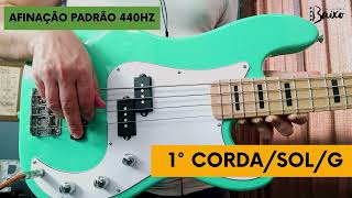 AFINADOR DE BAIXO ONLINE 4 CORDAS  Afinando o Baixo Bass Tuner [upl. by Anirak]