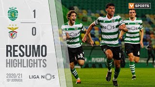 Highlights  Resumo Sporting 10 Benfica Liga 2021 16 [upl. by Alleras]