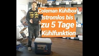 Coleman Kühlbox  Stromlos bis zu 5 Tage Kühlfunktion [upl. by Nhguavaj589]