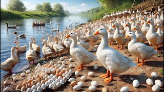 How To Start Raising Laying Ducks  Collecting Laying Duck Eggs  Ducks Quacking [upl. by Ariek]