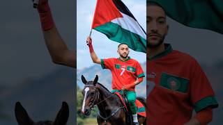 Hakim Ziyech 🇲🇦 ❤️ 🇵🇸 حكيم زياشhakimziyech ziyech morocco palestine maroc المغرب فلسطين زياش [upl. by Blain]