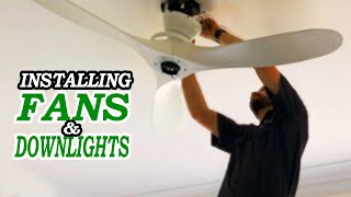 Electrician in Sydney  Ceiling Fans Smart Downlights and Roof Spaces [upl. by Adnilema674]