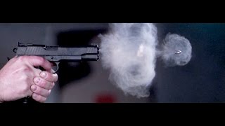 Pistol Shot Recorded at 73000 Frames Per Second [upl. by Jayson]