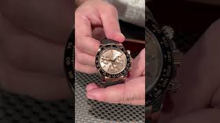 Rolex Cosmograph Daytona Rose Gold Everose Diamond Mens Watch 116515 Review  SwissWatchExpo [upl. by Maffei759]