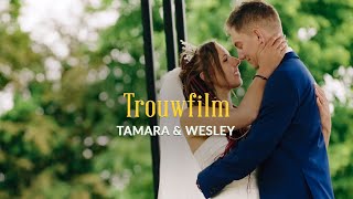 Trouwfilm  Tamara ❤ Wesley  quotRed amp Bluequot  Walhalla Harderwijk  Romedia Films [upl. by Yrral]