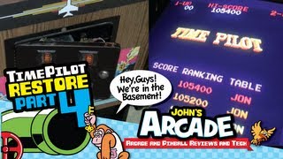 Time Pilot Arcade Restore Part 4  Centuri Konami  How to restore a coin door and so much more [upl. by Nivrem]