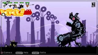 Patapon 2 walkthrough Dogaeen WoodStone fight mission 20 [upl. by Aranahs]