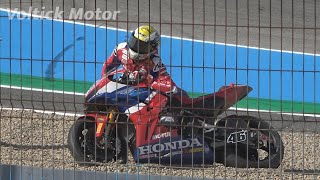 Tommy Bridewell accident in WorldSBK wild card  WorldSBK Spanish Jerez 2024 race 2 [upl. by Irah]