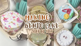 Making Bento cake  requested video  my style  bentocake smallbusiness bento cake [upl. by Ozner]