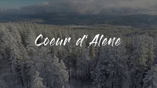 Coeur dAlene Idaho Drone Video  An Aerial Love Story [upl. by Harhay]