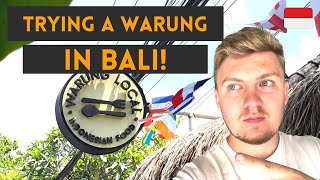 Trying My First WARUNG In Bali  Warung Local In CANGGU [upl. by Viridi184]