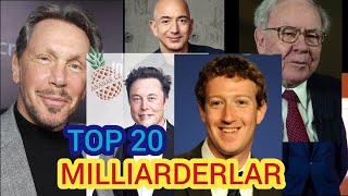 Top 20 MILLIARDERLAR 2024 AnanasUz [upl. by Saraann159]