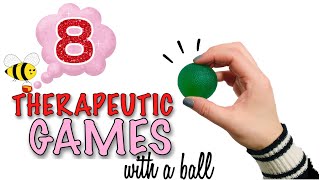 8 FUN GAMES WITH BALL for FINE MOTOR amp VISUAL MOTOR SKILLS l Teletherapy Hand Exercise for Writing [upl. by Phippen76]