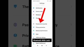 Bluetooth Lock with Unlock Device Redmi 9 Smart phone Shortsyoutube [upl. by Aihpled555]