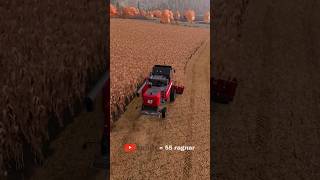 Corn harvest with Laverda combine harvester 🚜🌽 Claas Tractor fs22 shorts ragnarvebaris short [upl. by Ohs716]