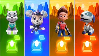 paw patrol everest 🆚 Skye 🆚 ryder 🆚 robot 🎶🎶🎶 in tiles hop edm rush gameplay 🎯💯 [upl. by Mellie]