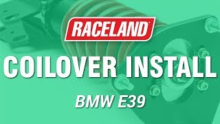 How To Install Raceland BMW E39 Coilovers [upl. by Emelda447]