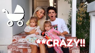 BECOMING PARENTS FOR 24 HOURS W MyLifeAsEva  Brent Rivera [upl. by Ymma]