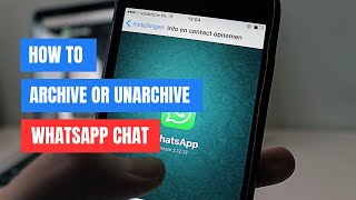 How to Archive or Unarchive WhatsApp Chat on Android 2024 Guide [upl. by Bunch]