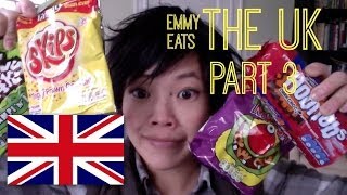 Emmy Eats the UK Great Britain  More British snacks amp sweets [upl. by Weiner]