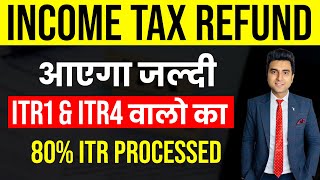 Income Tax Refund आएगा जल्दी ITR1 amp ITR4 वालो का  Income Tax Return Processing [upl. by Aitam]