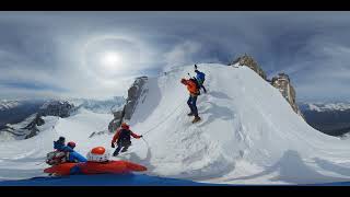 Arête de lAiguille du Midi 360° VR 30052023 [upl. by Nelehyram230]