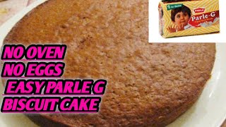 Parle G Cake RecipesEasy Eggless Biscuit Cake 20 ₹ Mein Parle G biscuit cakePooja Cooking [upl. by Llyrehc]