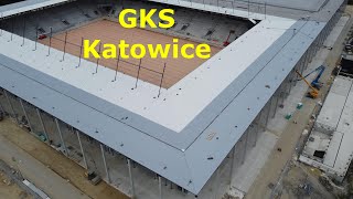 Budowa stadionu GKS Katowice czerwiec 2024 [upl. by Ahsinav487]