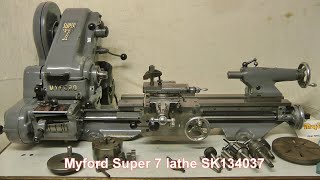 Myford Super 7 SK134037 [upl. by Yelloh]