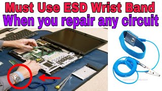 Important of ESD wrist band for repairing [upl. by Dalli916]