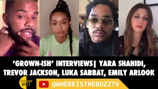 ‘GrownIsh’ Interviews  Yara Shahidi Trevor Jackson Emily Arlook and Luka Sabbat [upl. by Yreva]