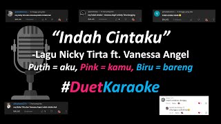 Nicky Tirta feat Vanessa Angel  Indah Cintaku Duet Karaoke Version  Part Cowok Only  Cover [upl. by Allesiram390]