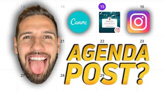 Como Agendar Post no Instagram do PC ATUALIZAÇÃO DO CANVA [upl. by Dagley]