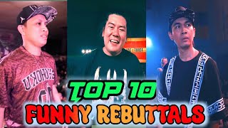 TOP 10 FUNNY REBUTTALS IN FLIPTOP😂😂 [upl. by Volpe]