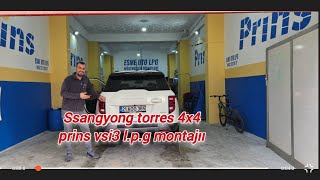 Diyarbakırdan ssangyong torres 4x4 prins vsi3 lpg montajıı [upl. by Ayhtak]