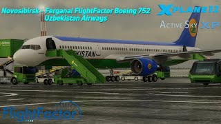 XPlane 12  Novosibirsk  Fergana  FlightFactor Boeing 757200  Map Enhancement [upl. by Arnie853]