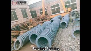 The production process of flangesHebei shengtian pipefitting group Co ltd [upl. by Serilda]