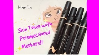 How to Color Skin Tones using Prisma Markers l Beautyofoblivionart [upl. by Llywellyn]