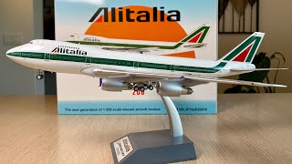 UNBOXING and REVIEW INFLIGHT 200 Alitalia Boeing 747200 Reg IDEMN  IF742AZ0920 [upl. by Bobbe]