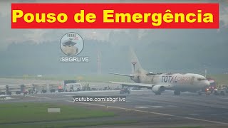 737 PEGA FOGO DURANTE POUSO DE EMERGÊNCIA EM GUARULHOS  VÍDEO COMPLETO [upl. by Suki]