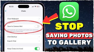 How to Stop WhatsApp Saving Photos To Gallery iOS amp Android 2024 [upl. by Nwahsid]