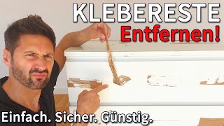 KLEBERESTE entfernen ☑️ KLEBERÜCKSTÄNDE ablösen ☑️ ANLEITUNG Schnell Einfach amp OHNE Kratzer 👍🏼👍🏼👍🏼 [upl. by Eelik933]